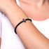 Blessed | Gunmetal | Crystal Cross Charm Bracelet