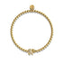 Sanctuary | 18k Gold | Crystal Elephant Charm Bracelet