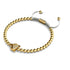 Crystal Fox | 18k Gold | White | Macrame Charmballa Bracelet