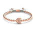 Crystal Fox | 18k Rose Gold | White | Macrame Charmballa Bracelet
