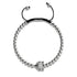 Crystal Fox | Silver | Black | Macrame Charmballa Bracelet