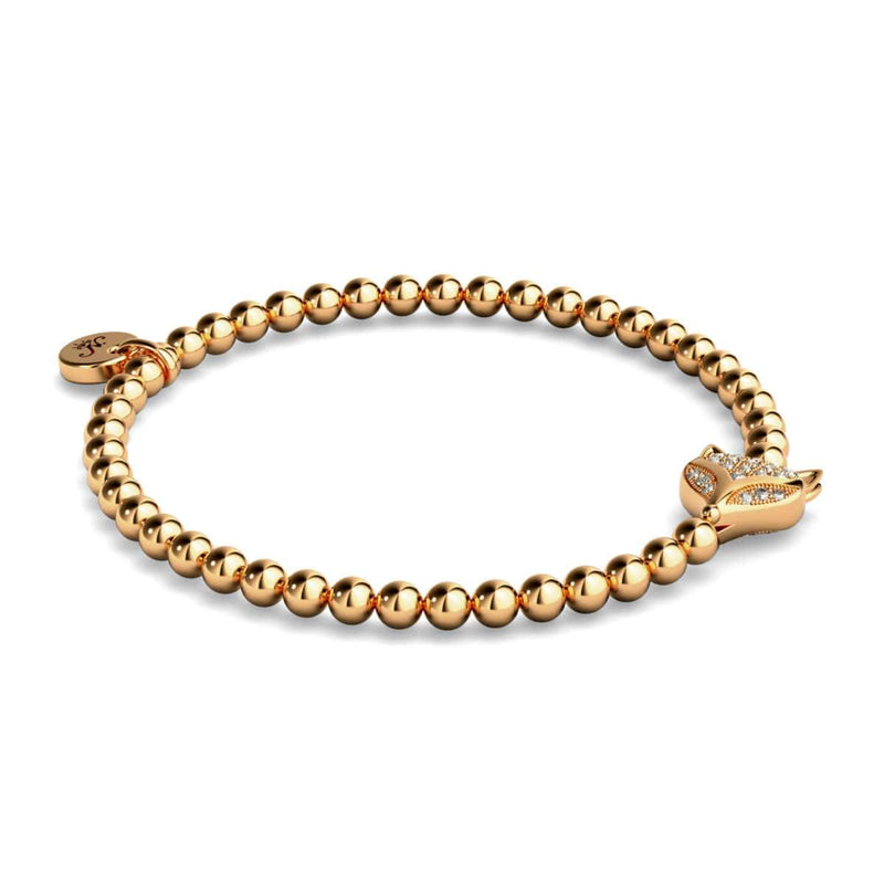 Vixen | 18k Rose Gold | Crystal Fox Bracelet