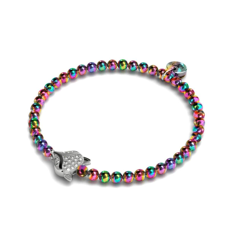 Vixen | Unicorn Silver | Crystal Fox Bracelet