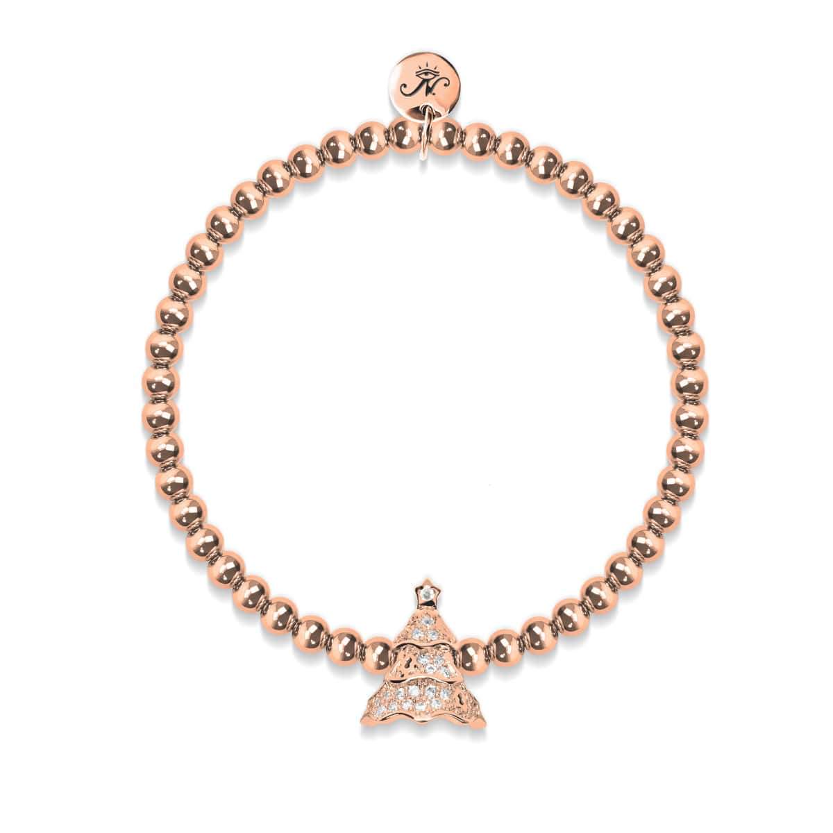 Evergreen | 18k Rose Gold | Crystal Holiday Tree