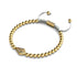 Kite | 18k Gold & Cream | Crystal Macrame Charmballa Bracelet