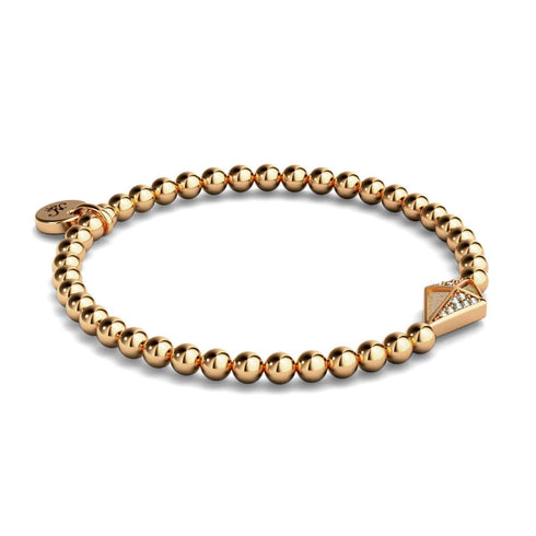 Kite | 18k Rose Gold | Crystal Charm Bracelet