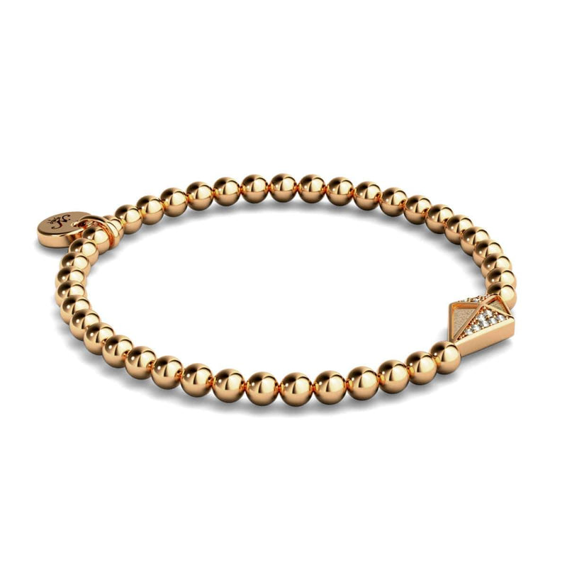 Kite | 18k Rose Gold | Crystal Charm Bracelet