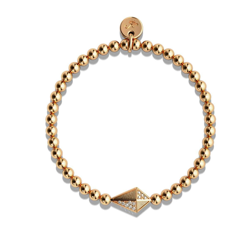 Kite | 18k Rose Gold | Crystal Charm Bracelet