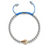 Kite | 18k Rose Gold & Silver & Blue | Crystal Macrame Charmballa Bracelet