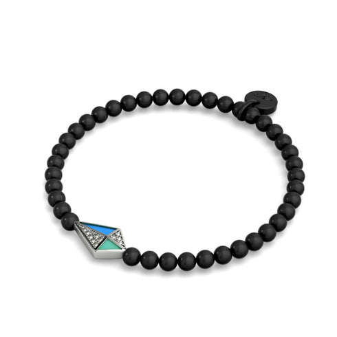 Kite | Gunmetal | Enamel | Crystal Charm Bracelet