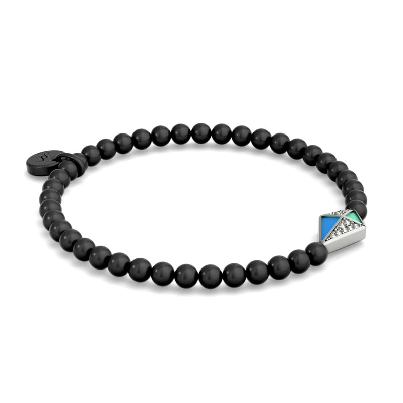 Kite | Gunmetal | Enamel | Crystal Charm Bracelet