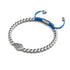 Kite | Silver & Blue | Crystal Macrame Charmballa Bracelet