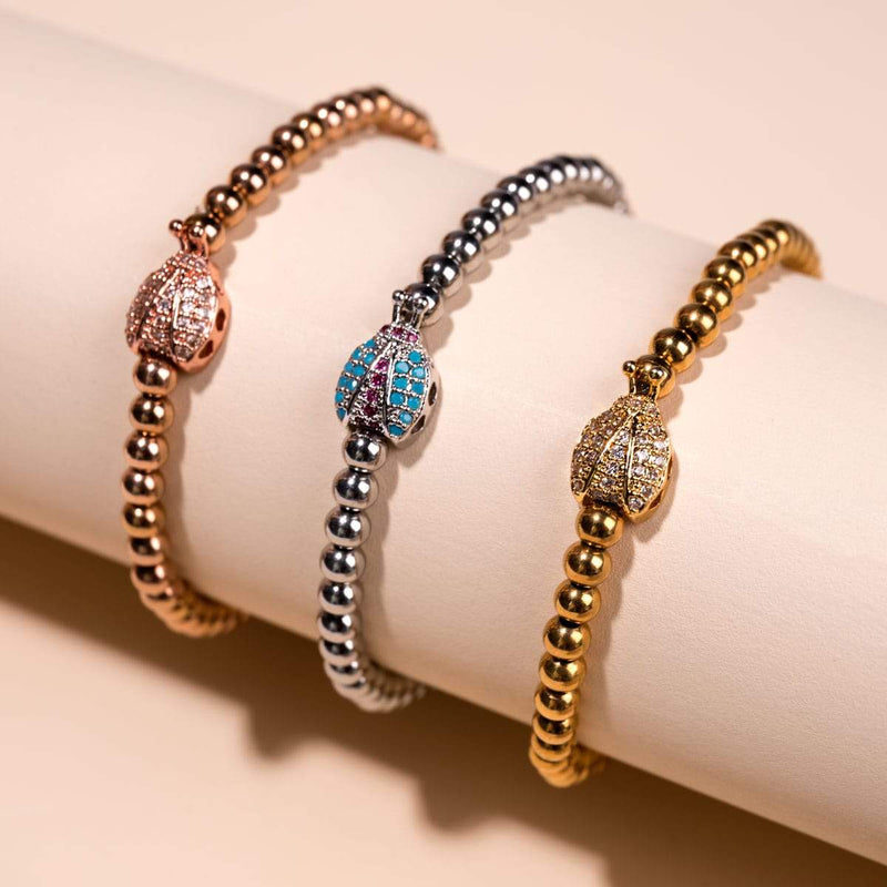 Lucky Bug | Silver | Crystal Ladybug