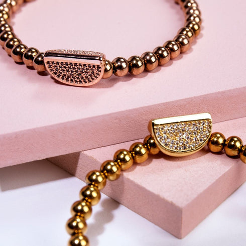Juicy | 18k Rose Gold | Crystal Melon