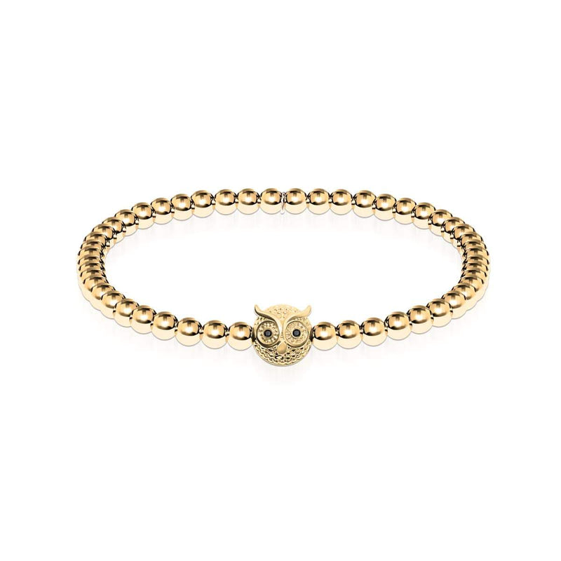 Wisdom | 18k Gold | Crystal Night Owl