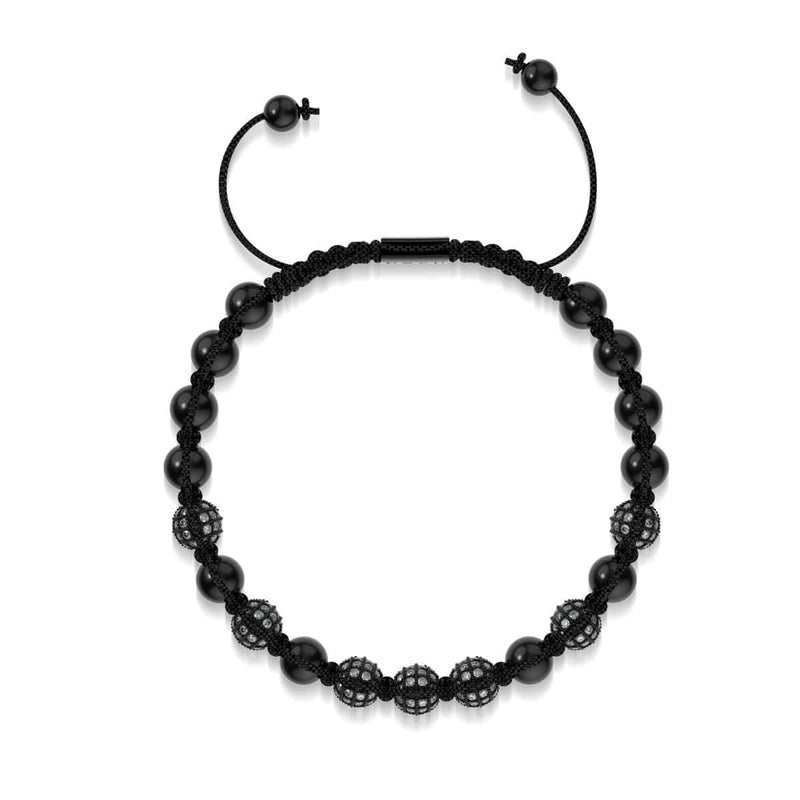 Gunmetal | Crystal Pavé Kikiballa Bracelet | Black
