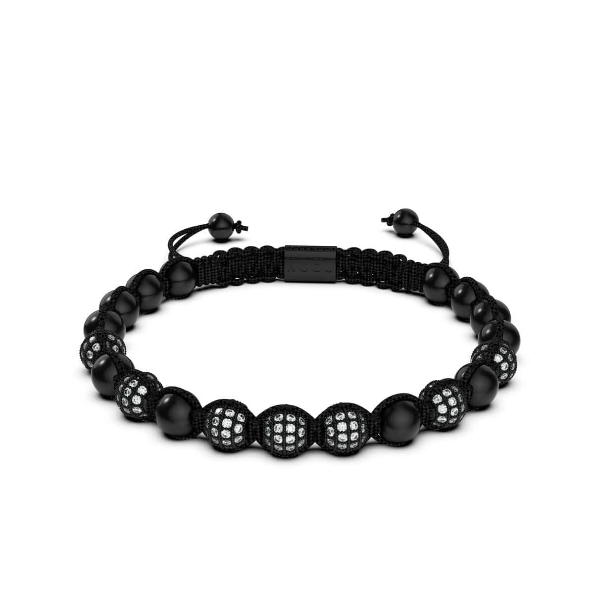 Gunmetal | Crystal Pavé Kikiballa Bracelet | Black