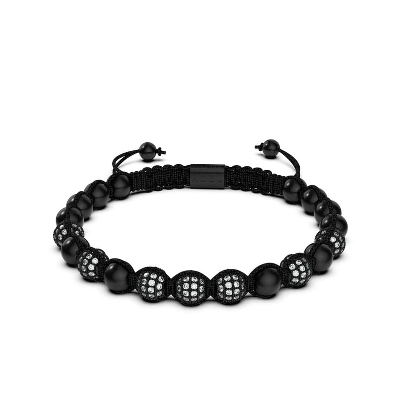 Gunmetal | Crystal Pavé Kikiballa Bracelet | Black