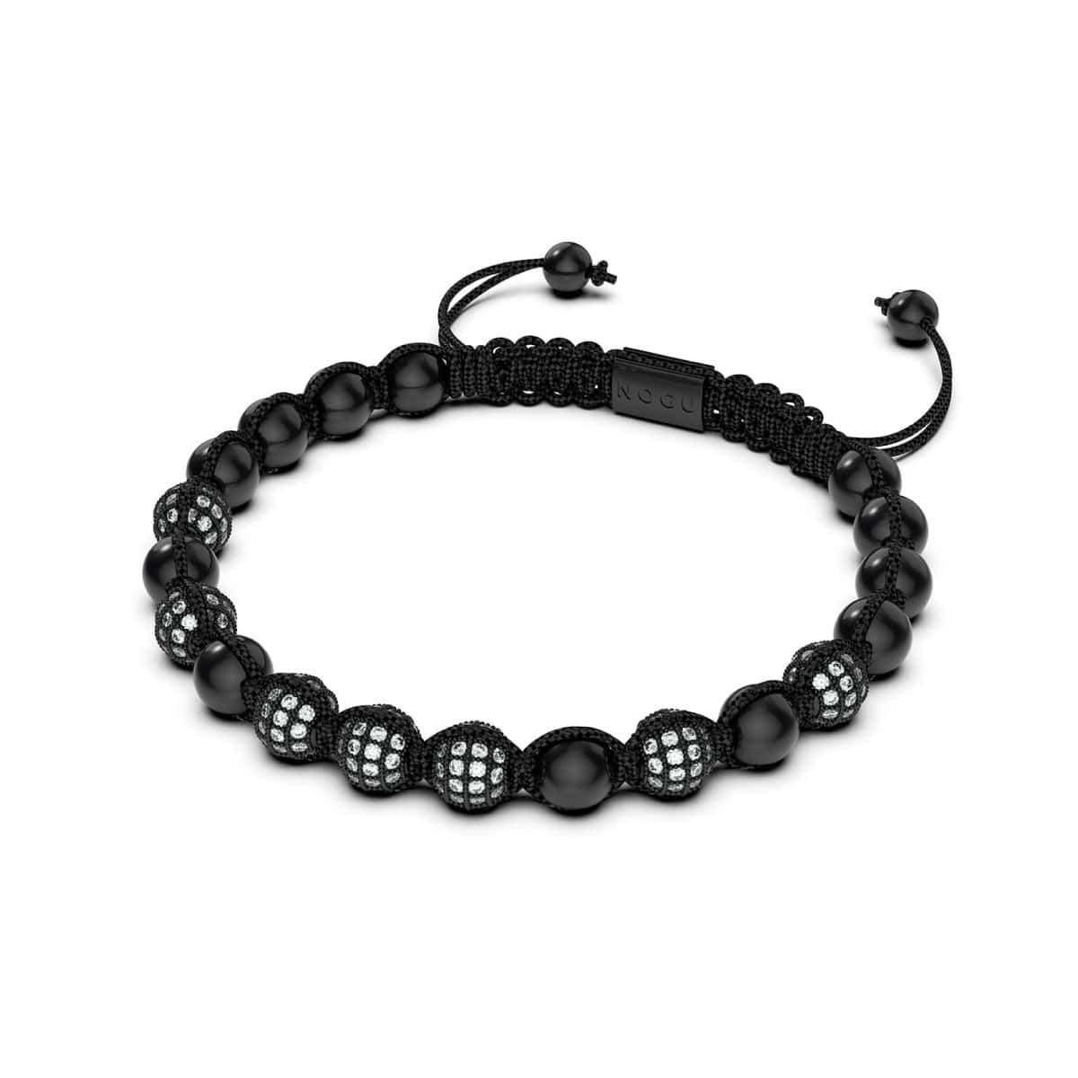 Gunmetal | Crystal Pavé Kikiballa Bracelet | Black
