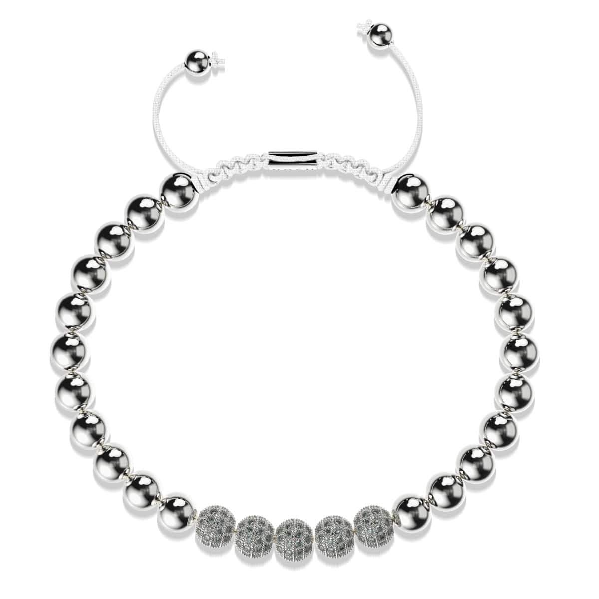 Silver | Crystal Pavé Gala Bracelet | White
