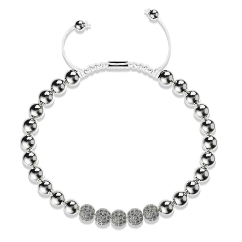 Silver | Crystal Pavé Gala Bracelet | White