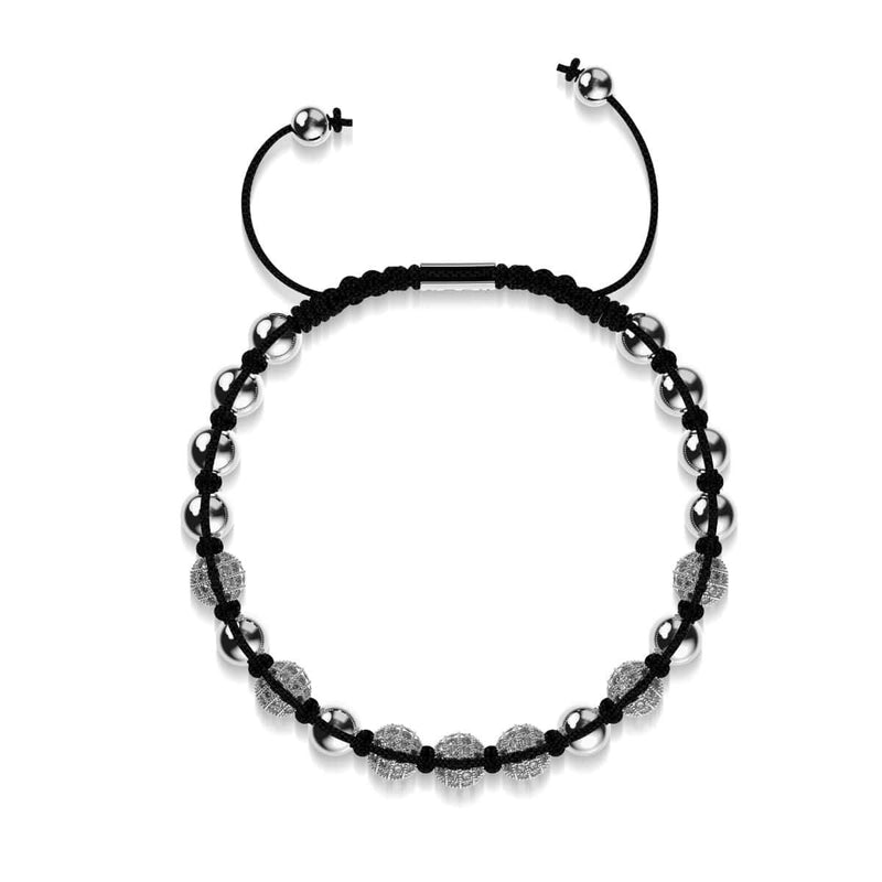 Silver | Crystal Pavé Kikiballa Bracelet | Black