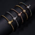 Piña Colada | Gunmetal & 18k Gold | Crystal Pineapple Bracelet