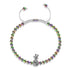 Pina Colada | Unicorn Silver x White | Crystal Pineapple Charmballa Bracelet