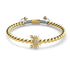 Crystal Sea Crab | 18k Gold | White | Macrame Charmballa Bracelet