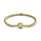 Playa | 18k Gold | Crystal Sea Shell Charm Bracelet