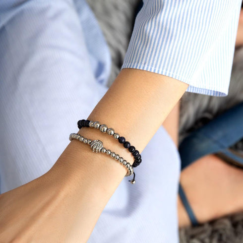 Playa | Silver | Crystal Sea Shell Charm Bracelet