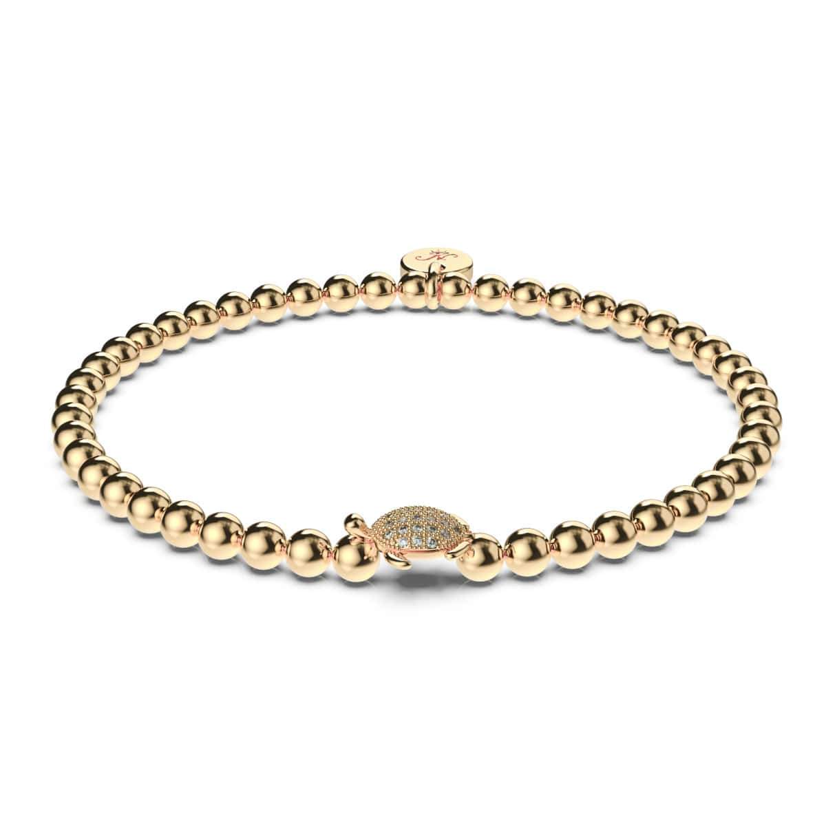 Tortuga | 18k Gold | Crystal Sea Turtle Bracelet