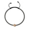 Tortuga | 18k Rose Gold & Gunmetal | Black | Crystal Sea Turtle | Macrame Charmballa Bracelet