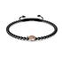Tortuga | 18k Rose Gold & Gunmetal | Black | Crystal Sea Turtle | Macrame Charmballa Bracelet