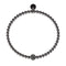Goal | Gunmetal | Crystal Soccer Ball Charm Bracelet