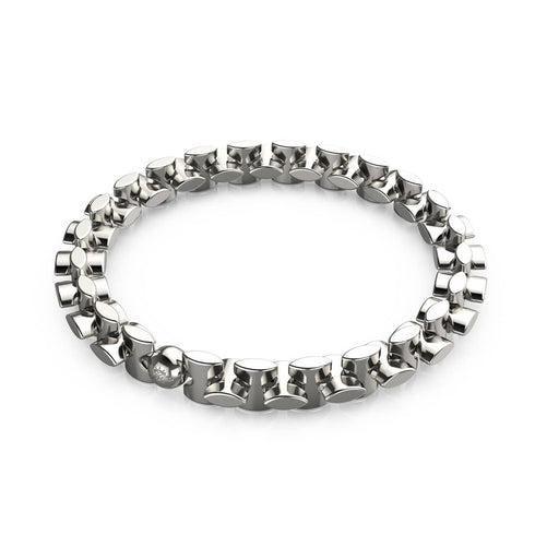 Classic Chrome | Monroe Links | Hourglass Bracelet