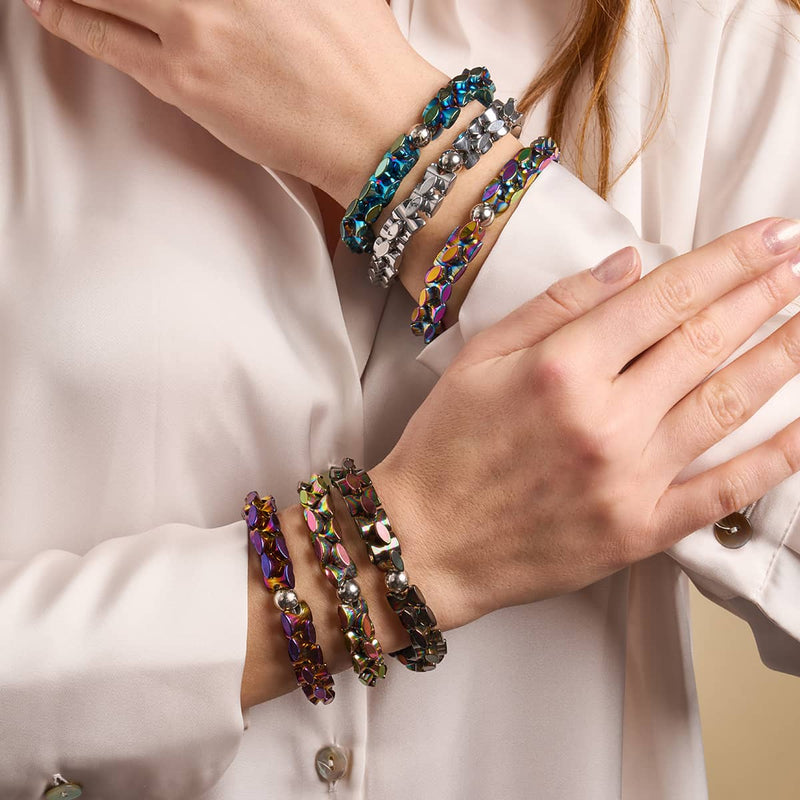 Midnight Rainbow | Monroe Links | Hourglass Bracelet