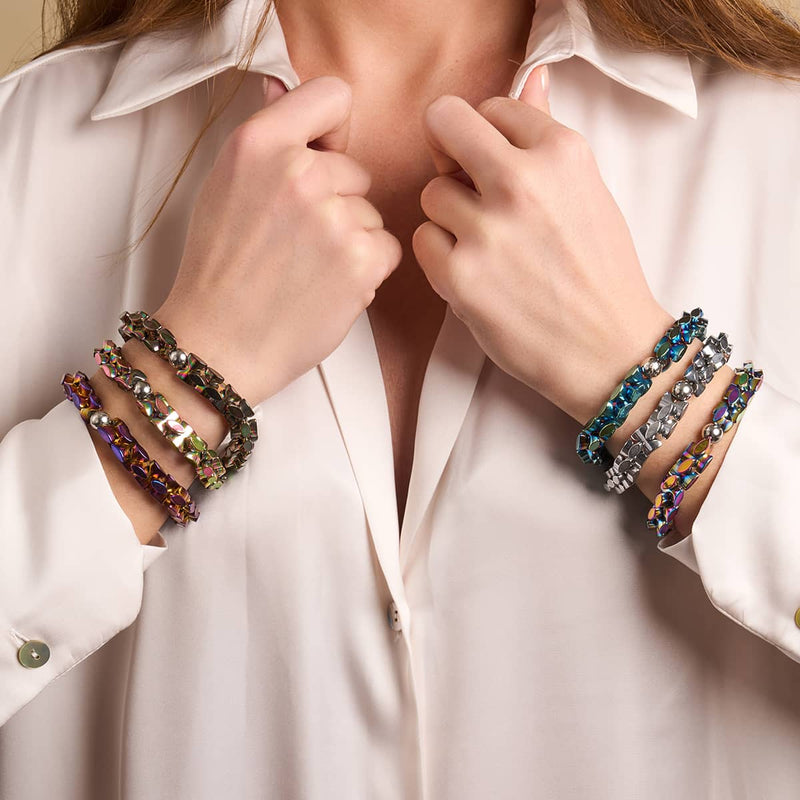 Unicorn Silver | Monroe Links | Hourglass Bracelet