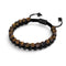 Tigers Eye & Black Agate | Gunmetal | Double Geom Bracelet