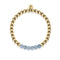 Appealing | 18k Gold | Faceted Grey Jade | Gemstone Expression Bracelet
