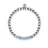 Appealing | Silver | Faceted Grey Jade | Gemstone Expression Bracelet