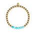 Cheerful | 18k Gold | Aquamarine Jade | Gemstone Expression Bracelet