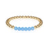 Coy | 18k Gold | Aquamarine | Gemstone Expression Bracelet