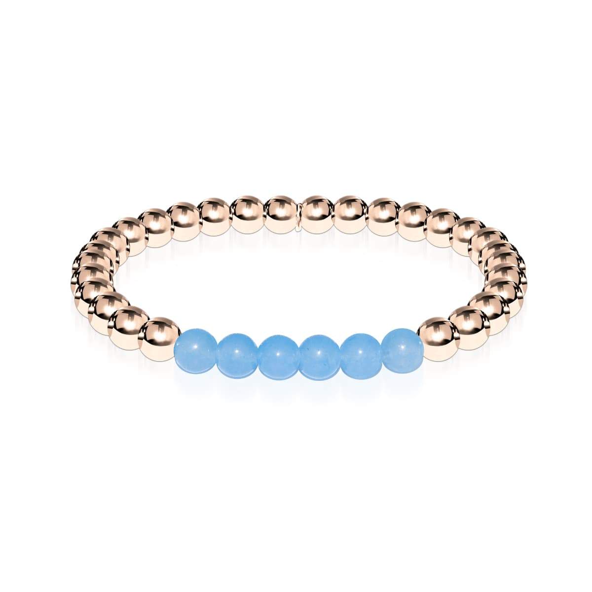 Coy | 18k Rose Gold | Aquamarine | Gemstone Expression Bracelet