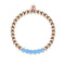 Coy | 18k Rose Gold | Aquamarine | Gemstone Expression Bracelet