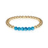 Delightful | 18k Gold | Blue Crystal | Gemstone Expression Bracelet