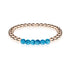 Delightful | 18k Rose Gold | Blue Crystal | Gemstone Expression Bracelet