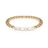 Enthusiastic | 18k Gold | Cream Turquoise | Gemstone Expression Bracelet