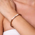 Enthusiastic | 18k Rose Gold | Cream Turquoise | Gemstone Expression Bracelet