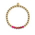 Inspired | 18k Gold | New Red Agate | Gemstone Expression Bracelet